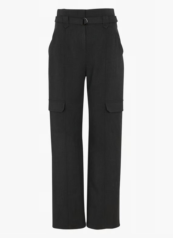 PANTALON DROIT TAILLE HAUTE CARBONE SUNCOO - FEMME | Place des Tendances | Place des tendances (FR)