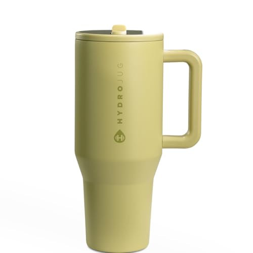 HydroJug Traveler 32oz, Insulated Tumbler with Handle & Straw, Olive | Amazon (US)
