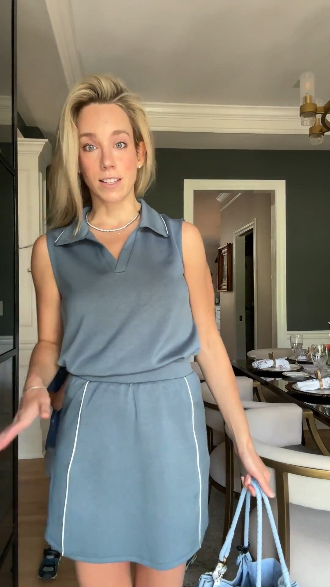 Comfy outfit casual outfit amazon fashion amazon outfit two piece set matching set blue skirt skort mom style mom fashoo  

#LTKmomlife #LTKootd #LTKgrwm