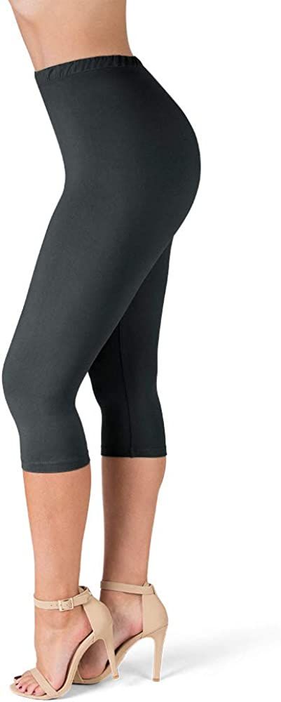 SATINA High Waisted Capri & Full Length Leggings Yoga | Amazon (US)