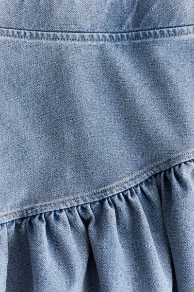 Flounced Denim-look Skirt | H&M (US + CA)