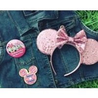 Pink Sequin Ears  Pink Ears  Sequin Ears  Sparkly Ears  Pink Disney Ears  Pink Mickey Ears  Pink Disney Gifts  Disney Gifts | Etsy (US)