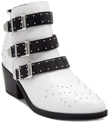 Mari A Women's Stellar Bootie Ankle Boot With Triple Buckle | Amazon (US)