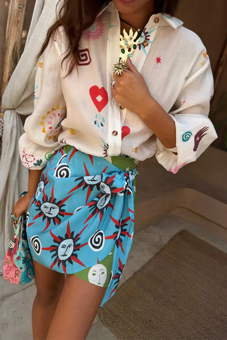 Morocco Mini Wrap Skirt | Never Fully Dressed US