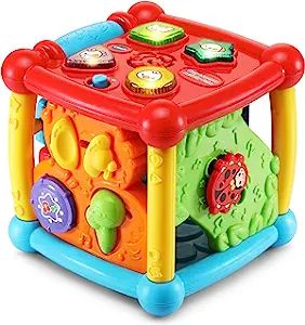 VTech Busy Learners Activity Cube (Frustration Free Packaging) Red 6.22 x 6.22 x 6.46 Inches | Amazon (US)