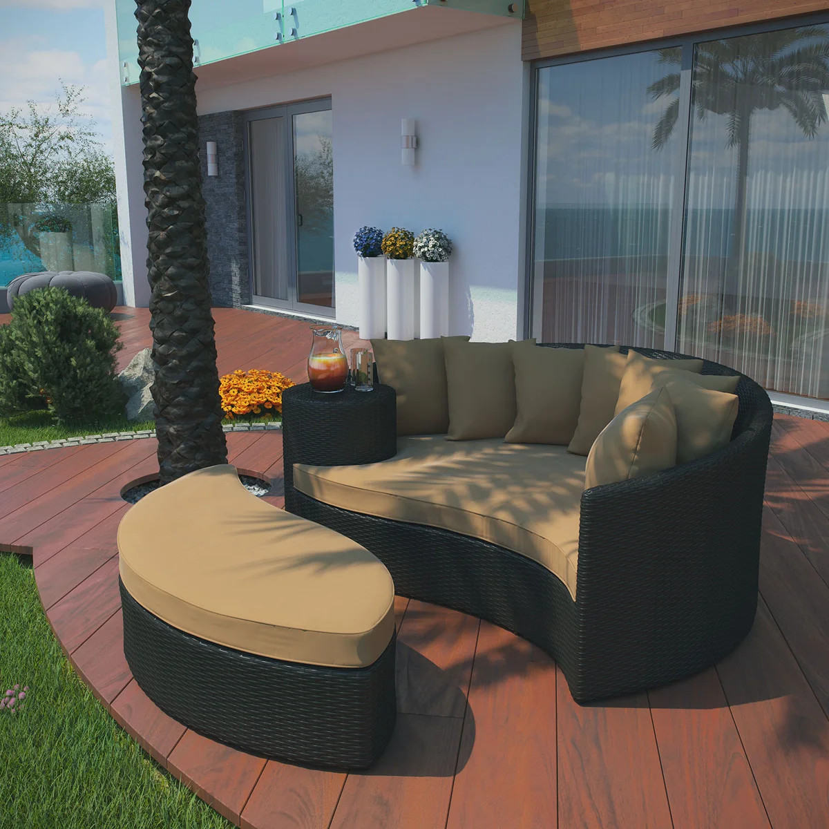 Modway Taiji Outdoor Patio Daybed | Wayfair North America