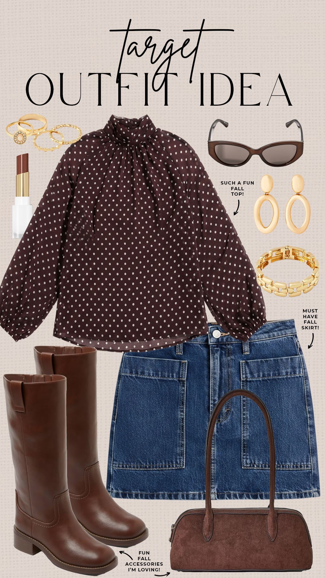 Trendy fall style from Target! 

#targetfinds

Target finds. Target fashion. Target new arrivals. Target denim skirt. Target polka dot blouse. Target fall outfit.

#LTKootd #LTKSeasonal #LTKgrwm