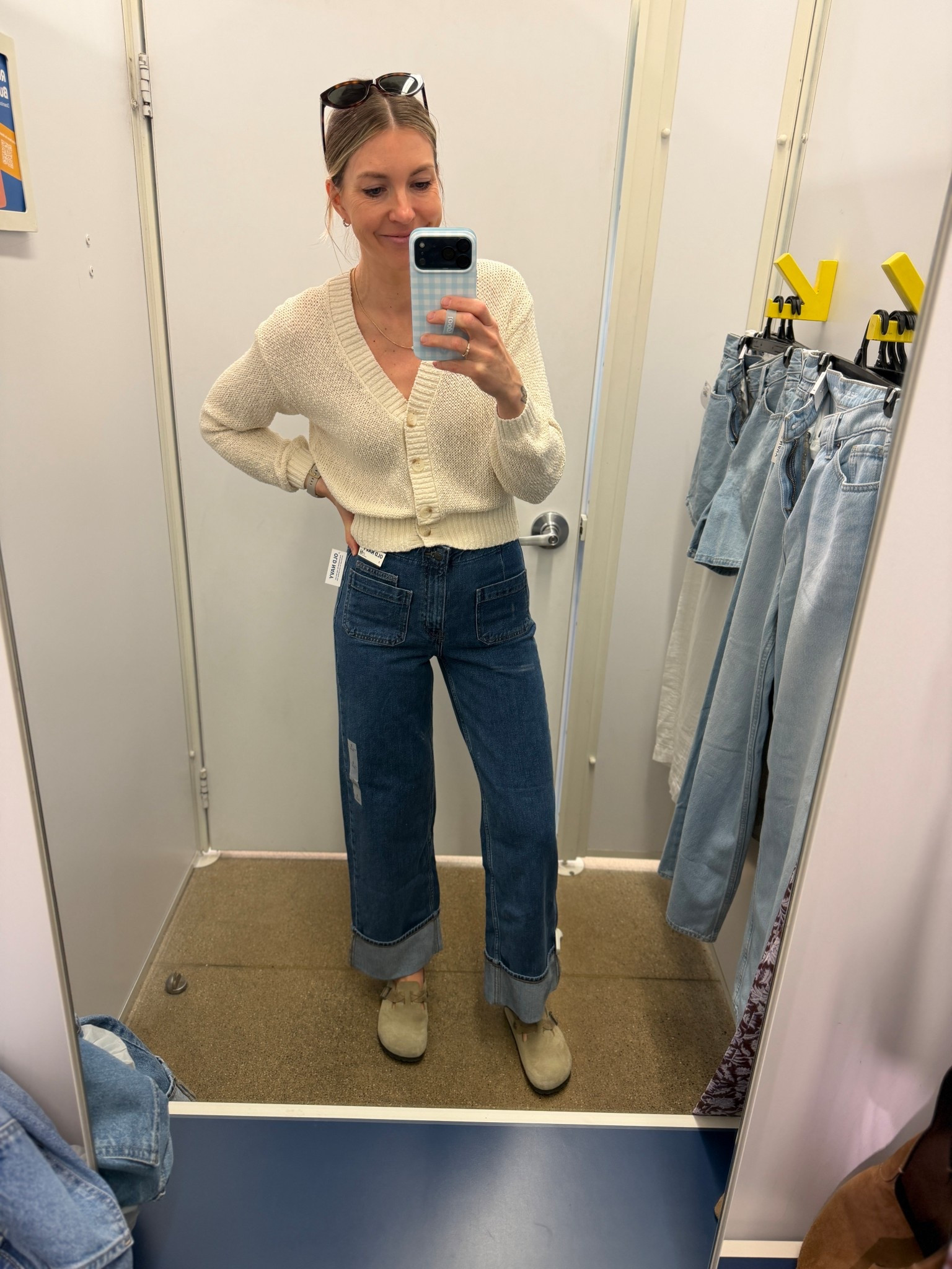 My favorite cuffed jeans are in a new wash! I have last years lighter wash and always get so many compliments on these. Wearing a 2 for reference, fit TTS  

#LTKootd #LTKSaleAlert #LTKmomlife