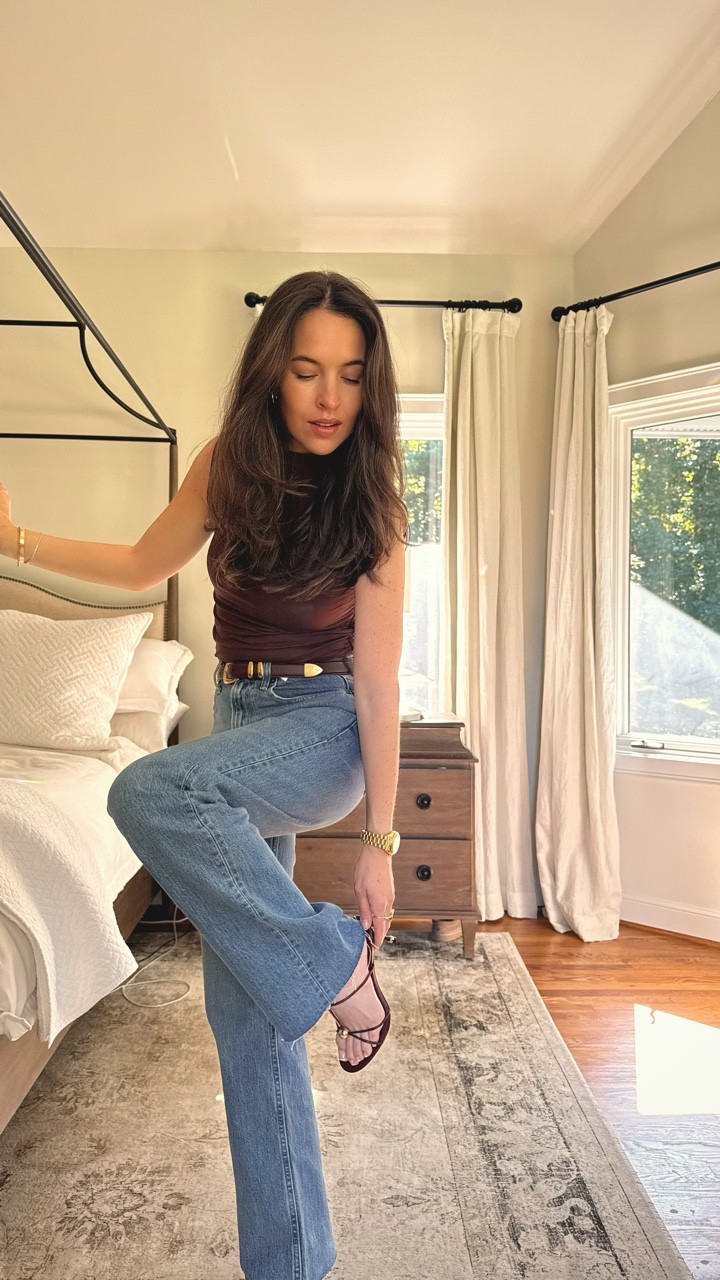 ✨ New series alert: Get Dressed With Me ✨
I’m putting together easy, wearable looks for millennial moms who want to feel pulled together without overthinking it.

Today’s outfit is all about rich chocolate tones (to match my fresh hair color 🤎) and it’s what I’m wearing to film our @prettyinpinkagain podcast episode.

Want the links? Comment CHOCOLATE and I’ll DM them to you.