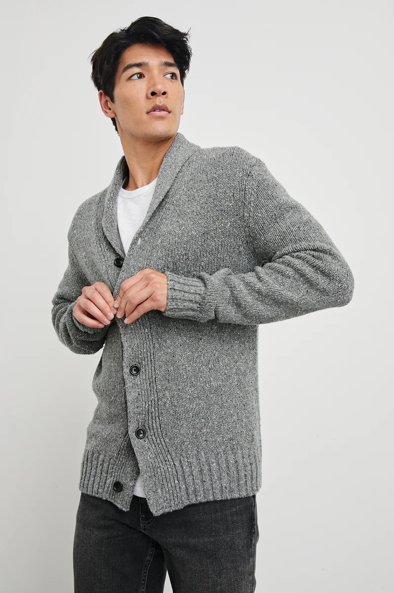 CORDEN CARDIGAN - MONOCHROMATIC SPECKLE | Rails
