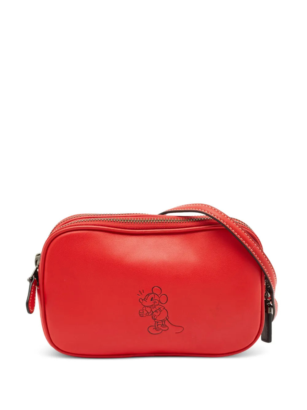 Coach x Disney Mickey leather crossbody bag - Red | Farfetch Global