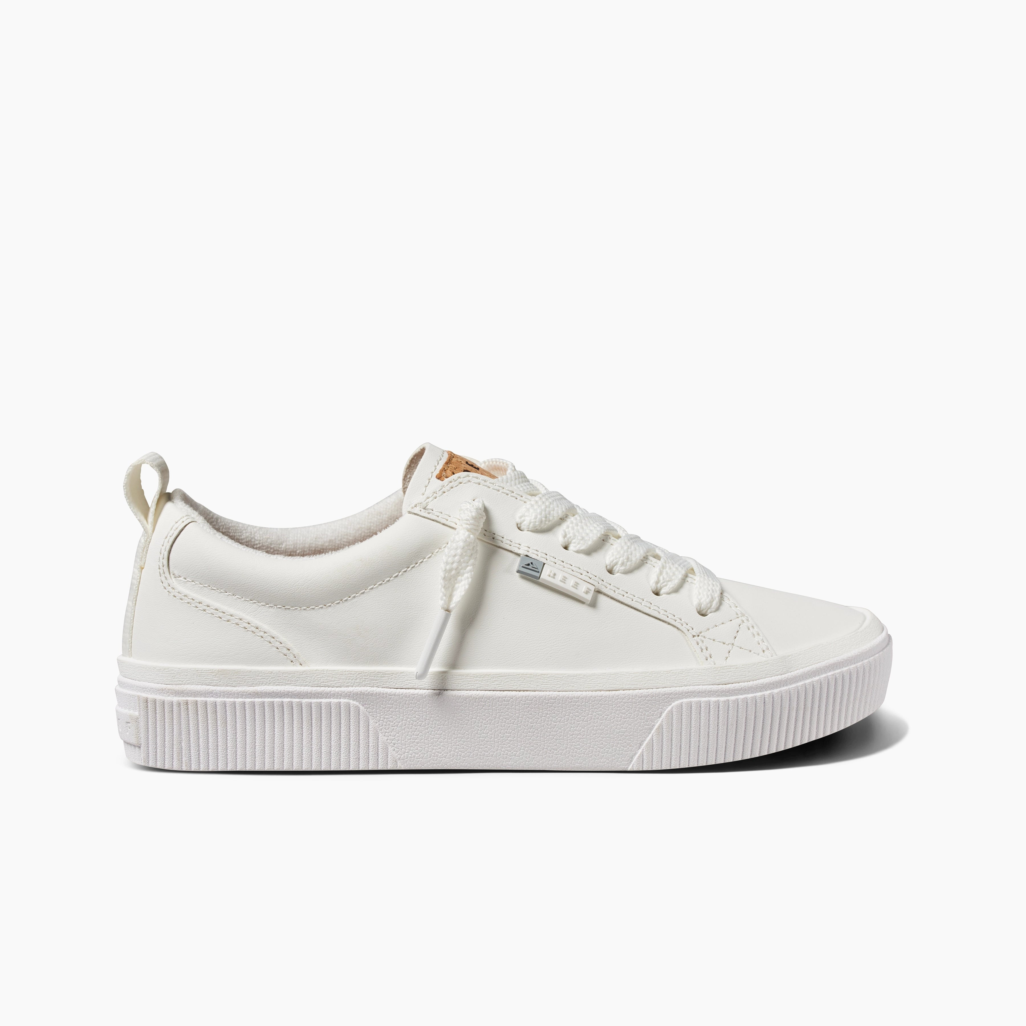 Lay Day Dawn: Women's White Leather Sneakers | REEF® | Reef