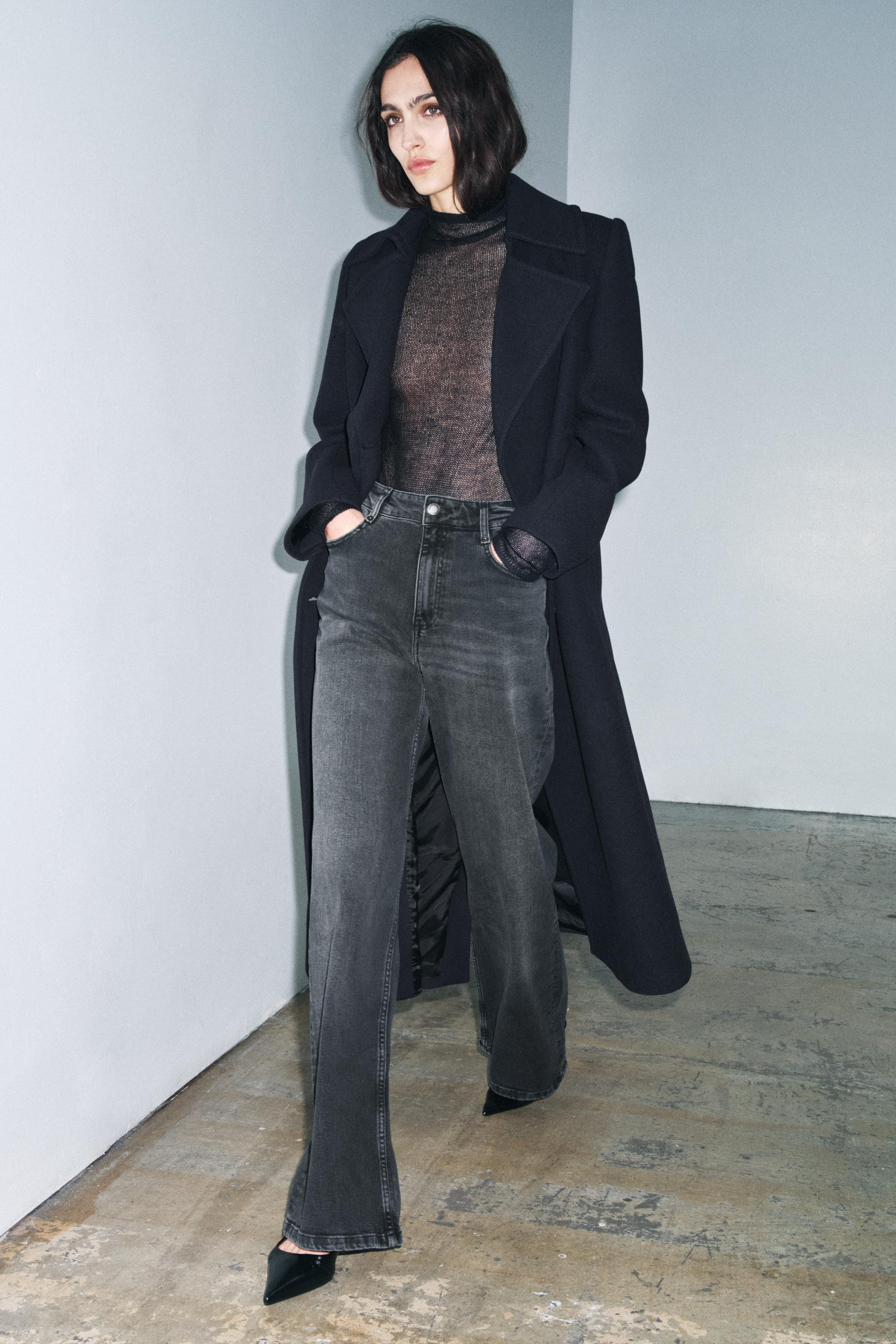 ZW COLLECTION HIGH-WAIST WIDE LEG JEANS | Zara US