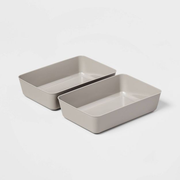 Click for more info about 2pk Large Storage Trays - Brightroom™