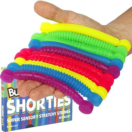 BUNMO Shorties Sensory Toys Monkey Noodles. 10pk Short Sensory Toys for Kids 5-7 & Sensory Toys f... | Amazon (US)