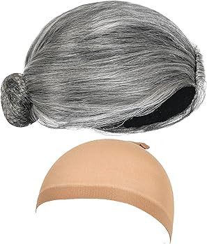 ZeroShop Halloween Old Lady Costume for Women, Granny Dress With Accessories | Amazon (US)