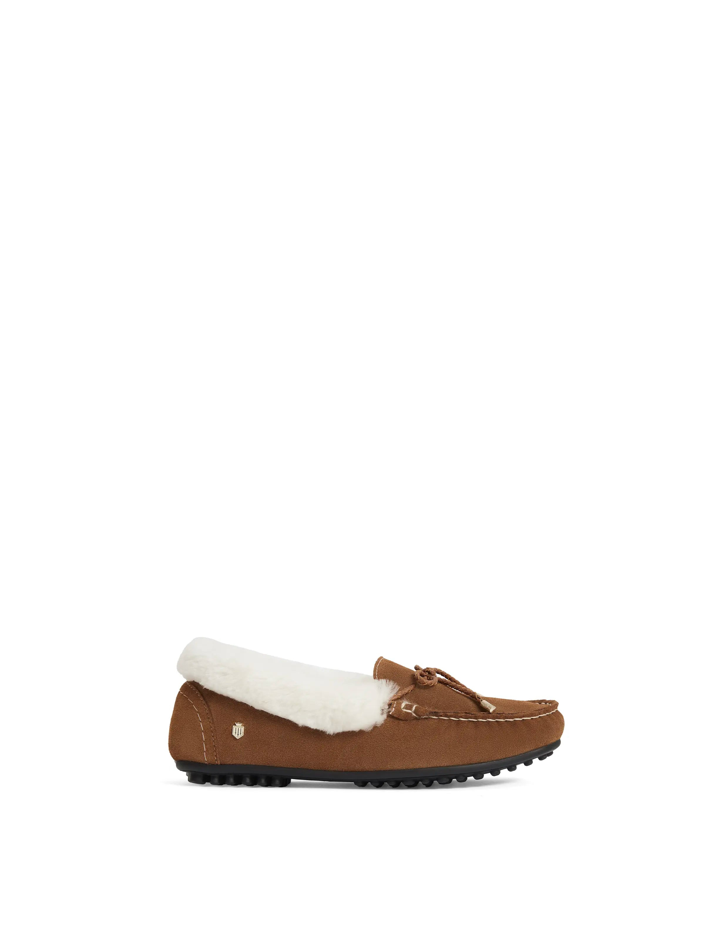 Henley - Women's Slipper - Shearling & Tan Suede | Fairfax & Favor | Fairfax & Favor (UK)