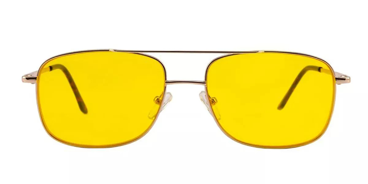 BON CHARGE Magnum Light Sensitivity Gold Men's Glasses Gold Size 58 - Free Lenses - HSA/FSA Insurance - Blue Light Block Available | SmartBuyGlasses Global