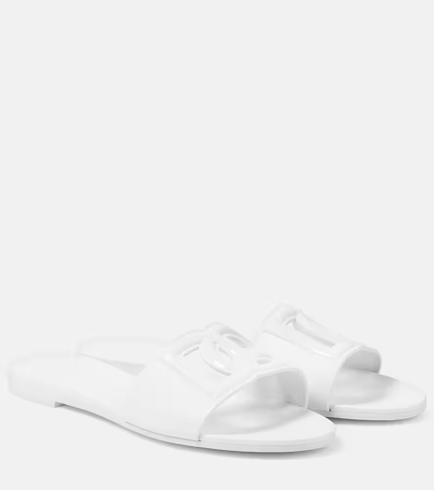 Dolce&Gabbana DG cutout rubber slides | Mytheresa (US/CA)