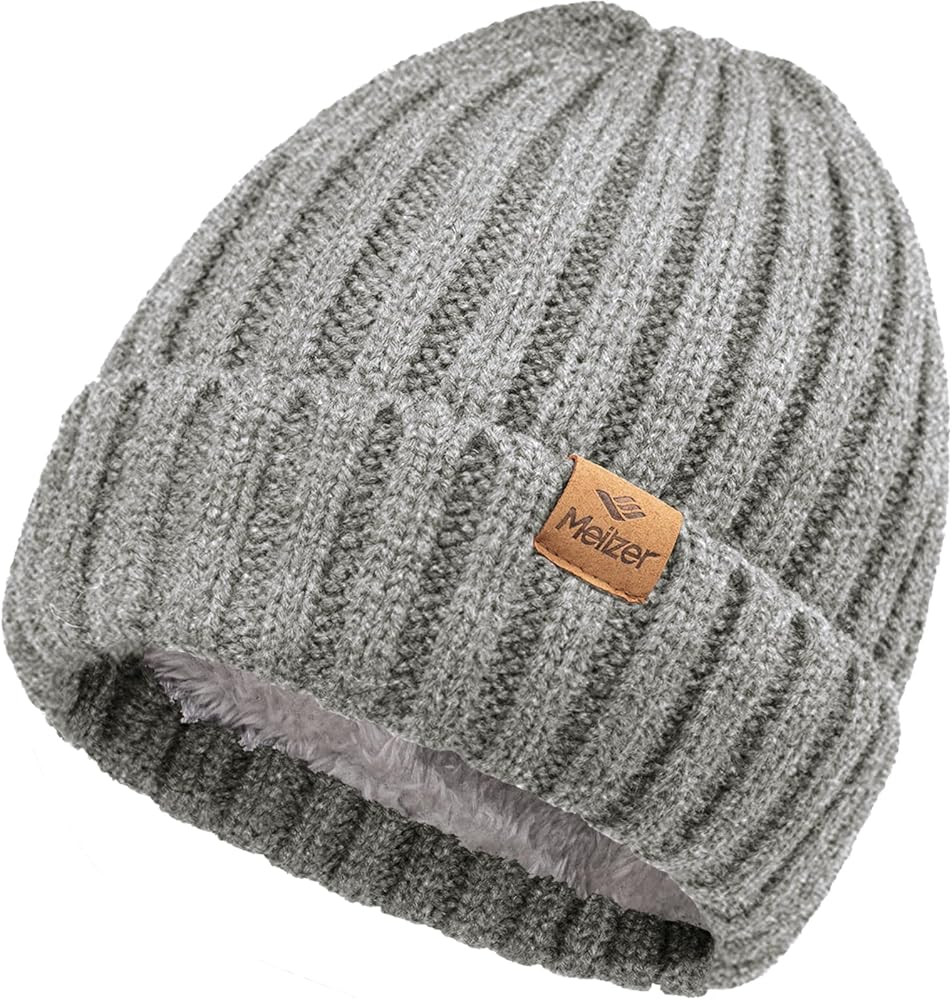 Winter Beanie Hat for Men and Women, Warm Double-Layered Knit Beanie in Multiple Colors to Go wit... | Amazon (US)