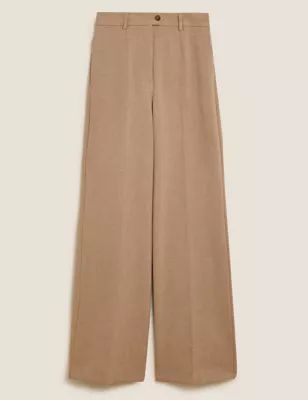 Marl Wide Leg Trousers | M&S Collection | M&S | Marks & Spencer (UK)