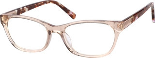 Zenni Women's Rectangle Glasses Tawny Plastic Full Rim Frame | Zenni Optical (US & CA)