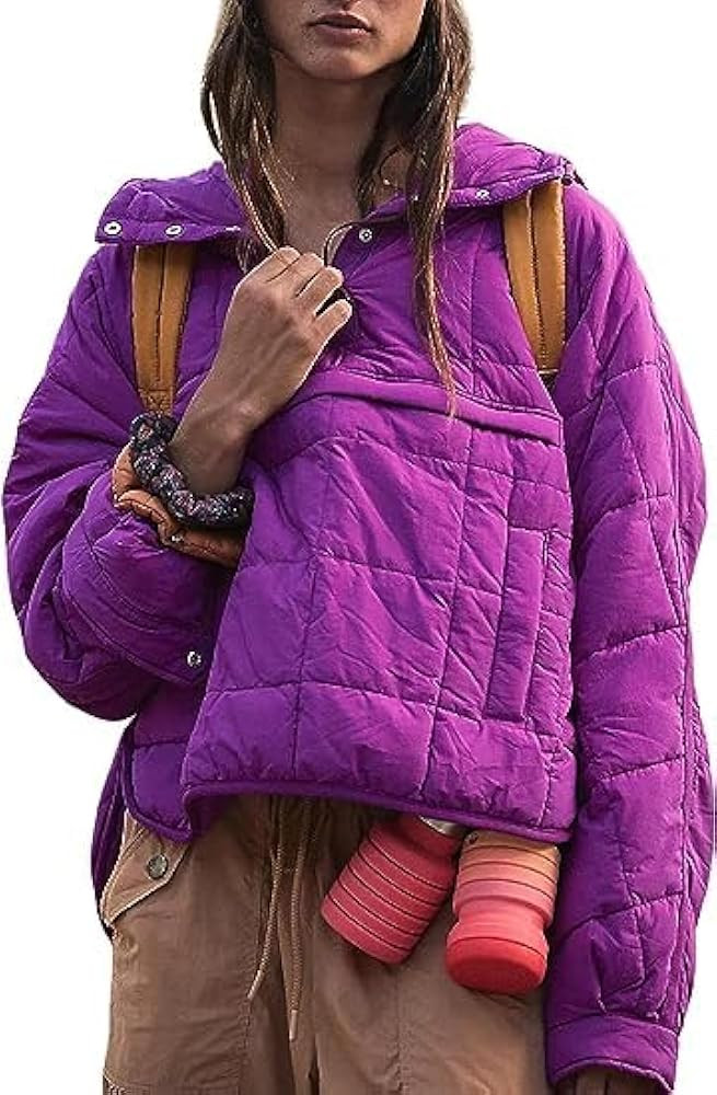AMEBELLE Women's Oversized Hooded Puffer Jacket Quilted Lightweight Winter Warm Pullover Padded H... | Amazon (US)