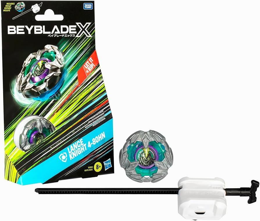 BEYBLADE X Lance Knight 4-80HN Starter Pack Set with Defense Type Right-Spinning Top and Launcher... | Amazon (US)