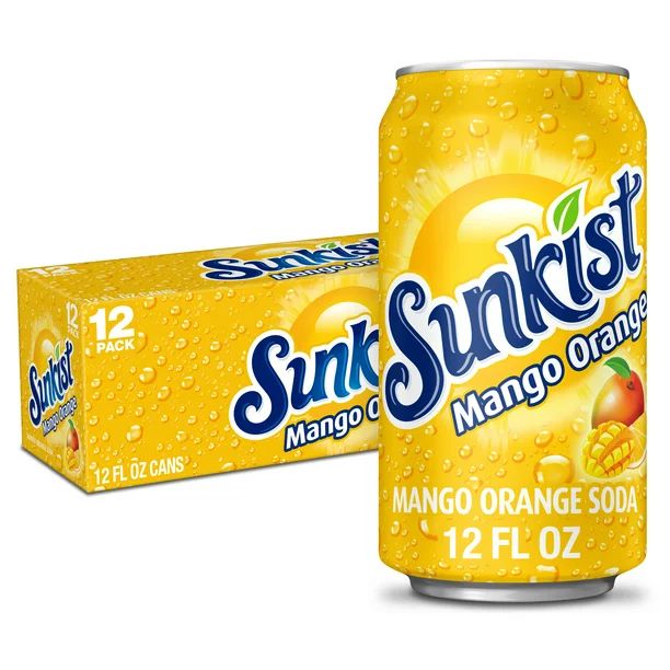 Sunkist Mango Orange, 12 pack, 12 oz | Walmart (US)