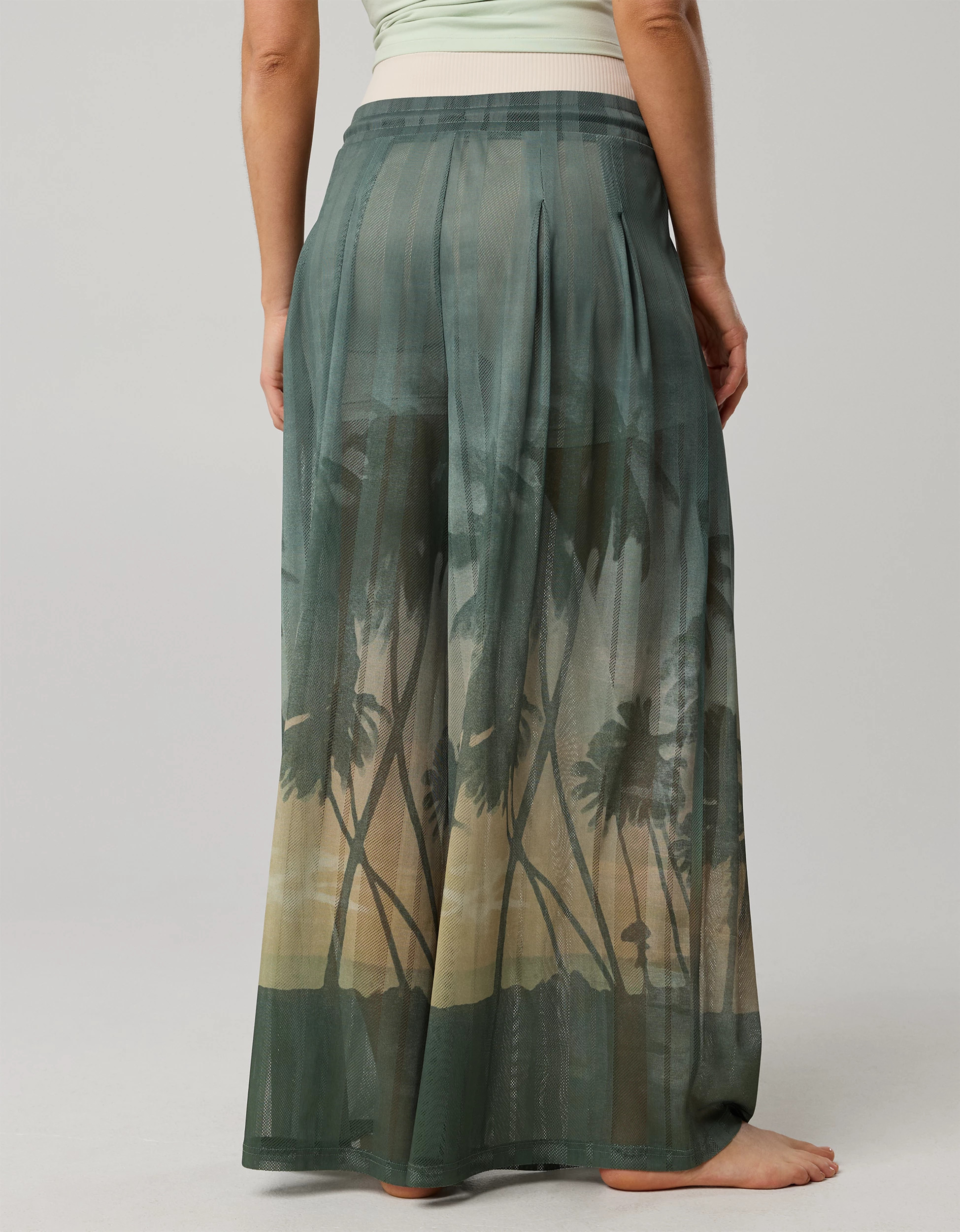 OFFLINE By Aerie Mesh Super Wide Leg Pant | Aerie