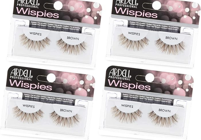 Ardell Wispies False Eyelashes - Brown, Natural Look Wispy Lashes, Lightweight & Reusable Strip L... | Amazon (US)