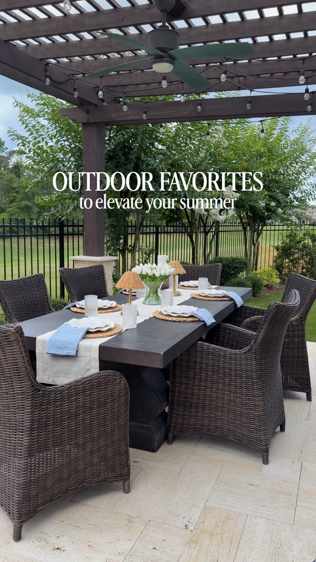#ad and better yet, they’re all on sale 🙌🏼 romanticizing summer nights outside with family and friends & using these pieces from @wayfair to help elevate our outdoor space 🩵✨ comment SUMMER and I’ll send you direct links to everything! 

mdw sales, on sale, outdoor living, outdoor entertaining, outdoor table setting, summer, outdoor party, floral arrangements, table cooler, outdoor table set, tablescape, outdoor hosting, backyard oasis, backyard inspo #wishyouwerehere #outdoor #Wayfair #WayfairPartner

#LTKSaleAlert #LTKSeasonal #LTKHome