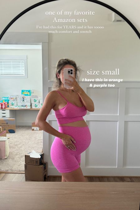 One of my favorite Amazon sets that’s non maternity but bump friendly! Wearing a small! 

Maternity 
Maternity style 
Athleisure 
Active wear 
Amazon active wear 

#LTKFindsUnder50 #LTKBump #LTKStyleTip