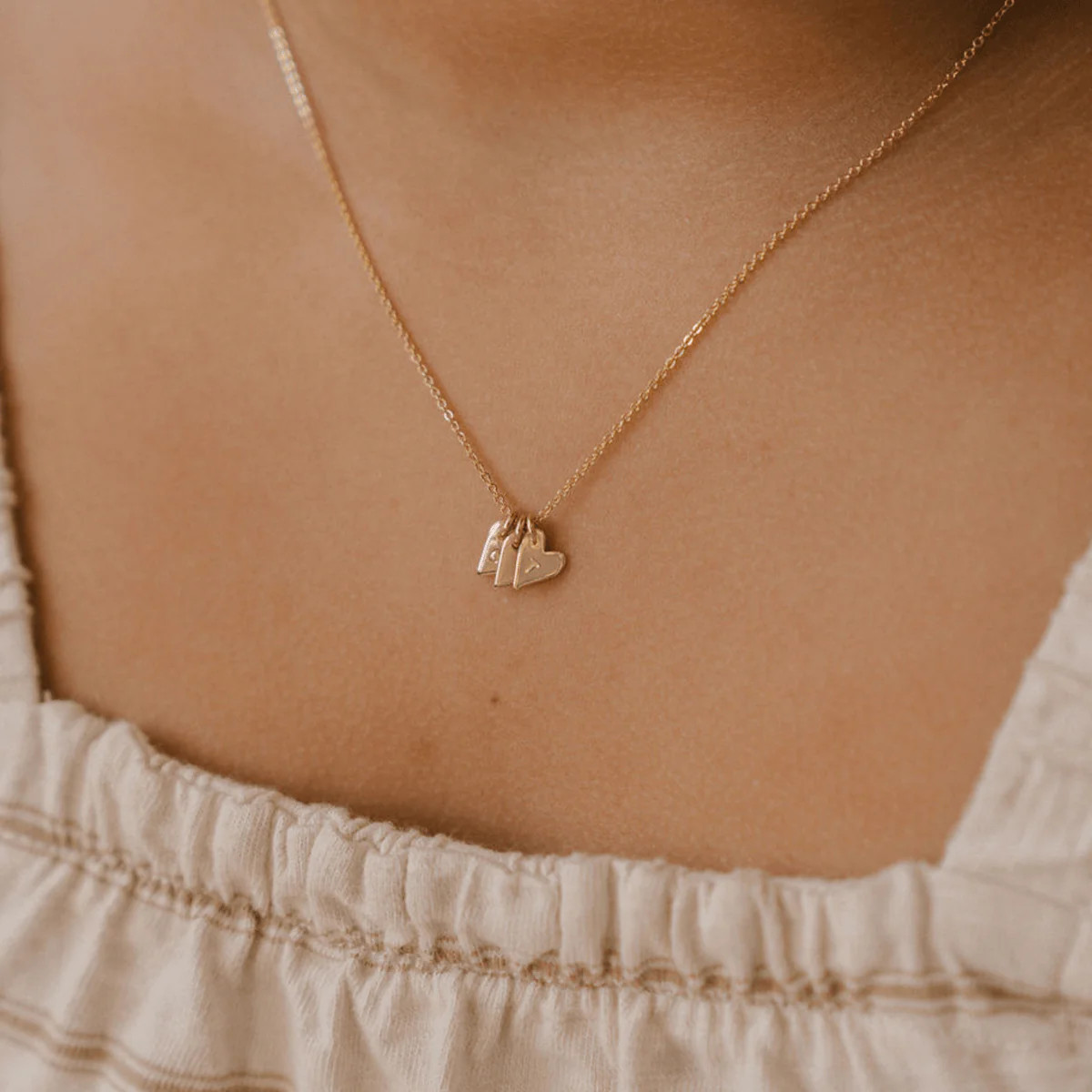 Mini Sweetheart Stacker Necklace | The Little's Collection | Made by Mary (US)