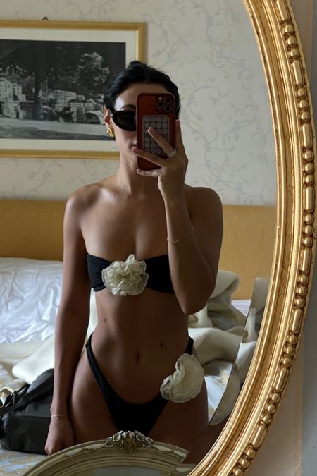 Europe swimwear, swimsuit, same black bikini with white flower #beachoutfit #beach

#LTKTravel #LTKSwim #LTKStyleTip