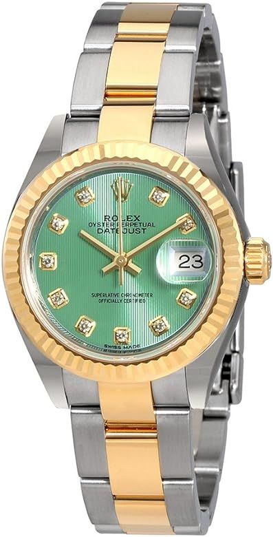 Rolex Lady Datejust Mint Green Diamond Dial Automatic Watch 279173GNDO | Amazon (US)