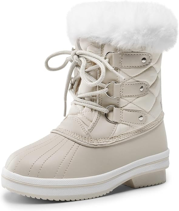 DREAM PAIRS Cozy Kids Snow Boots, Warm & Water-Resistant Winter Boots with Faux Fur for All-Day P... | Amazon (US)