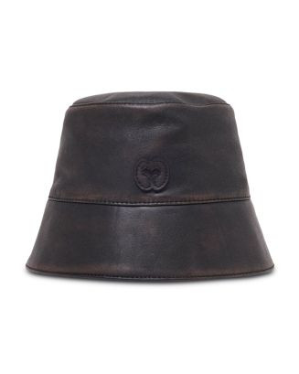 Distressed Leather Bucket Hat | Bloomingdale's (US)