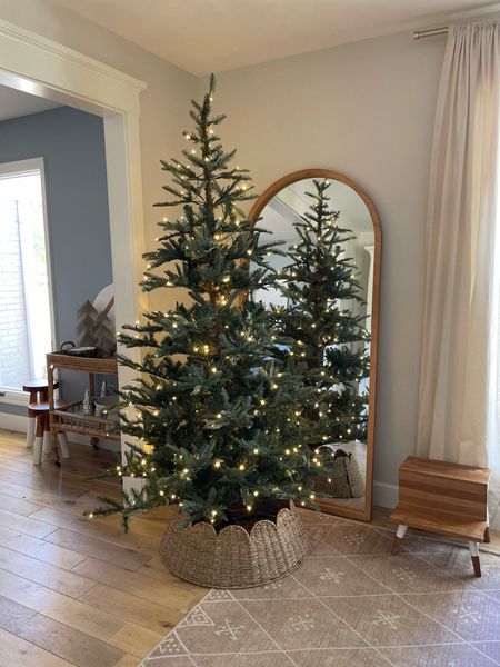 King of Christmas 7’ Noble Fir Christmas tree. 400 warm LED lights, remote control, and push tab foot button. This beauty is sooo simple yet stunning 

#LTKHoliday #LTKSeasonal #LTKhome
