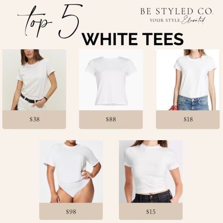 Top 5 white tees chosen by pro stylists! 

#LTKover40 #LTKfindsunder50 #LTKstyletip