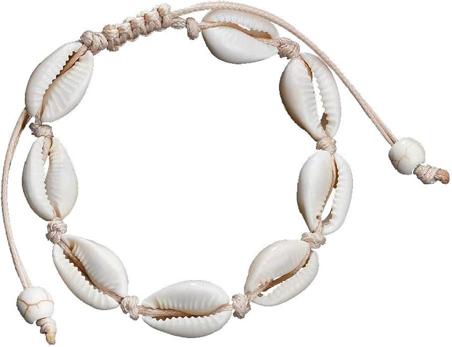fuyo Handmade Seashell Bracelet, Size Adjustable for Women Beach Jewelry | Amazon (US)