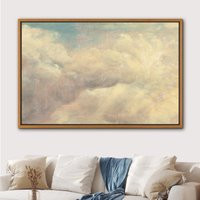 Cloud Landscape Canvas Print Vintage Style Framed Wall Art | Etsy (US)