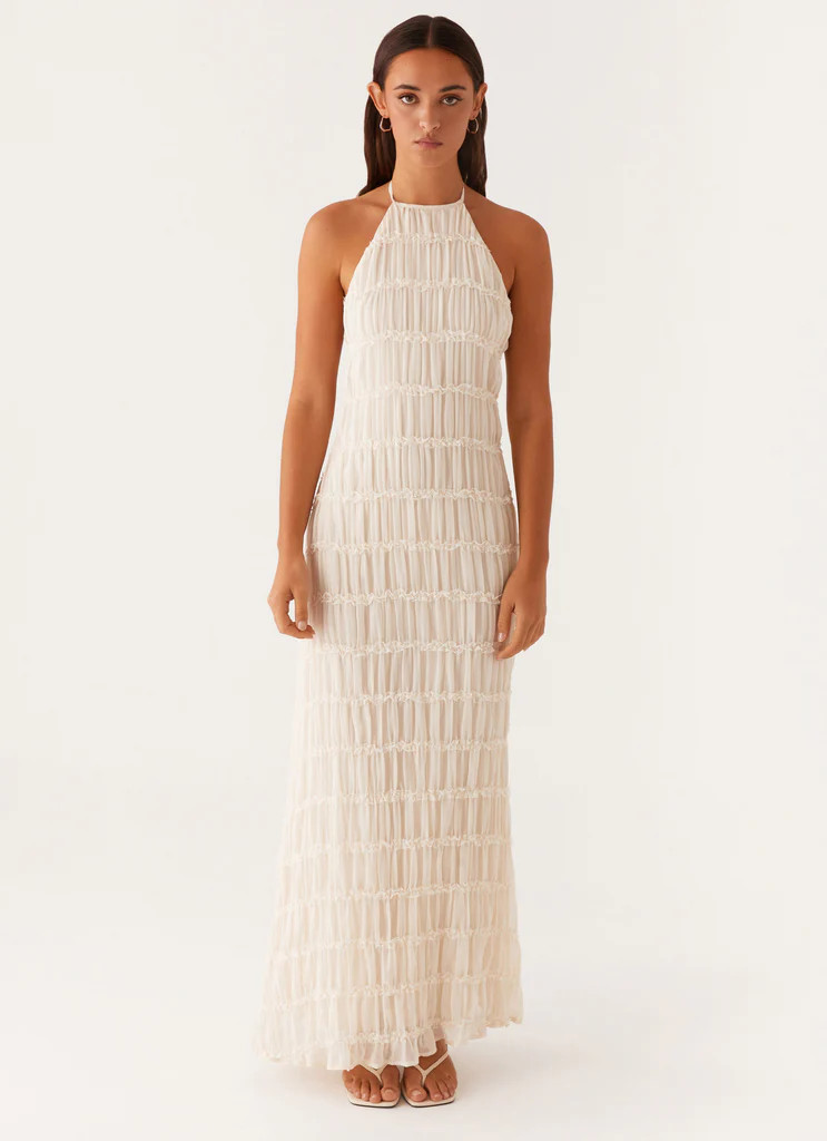 Aullie Maxi Dress - Ivory | Peppermayo (Global)