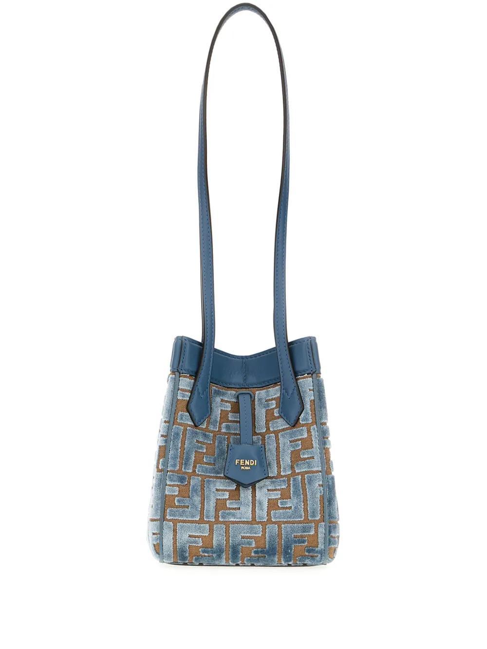 FENDI Mini Origami Shoulder Bag | Blue | FARFETCH | Farfetch Global