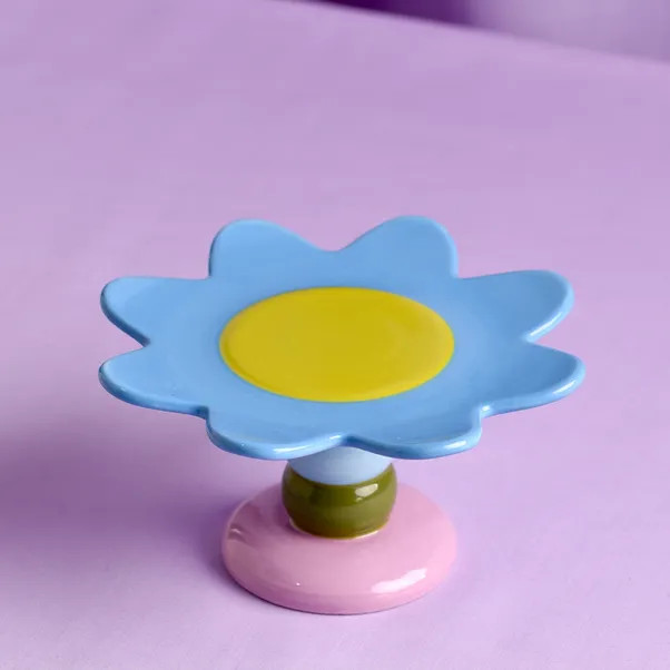 Raspberry Blossom Flower Cake Stand | Dunelm (migrated)