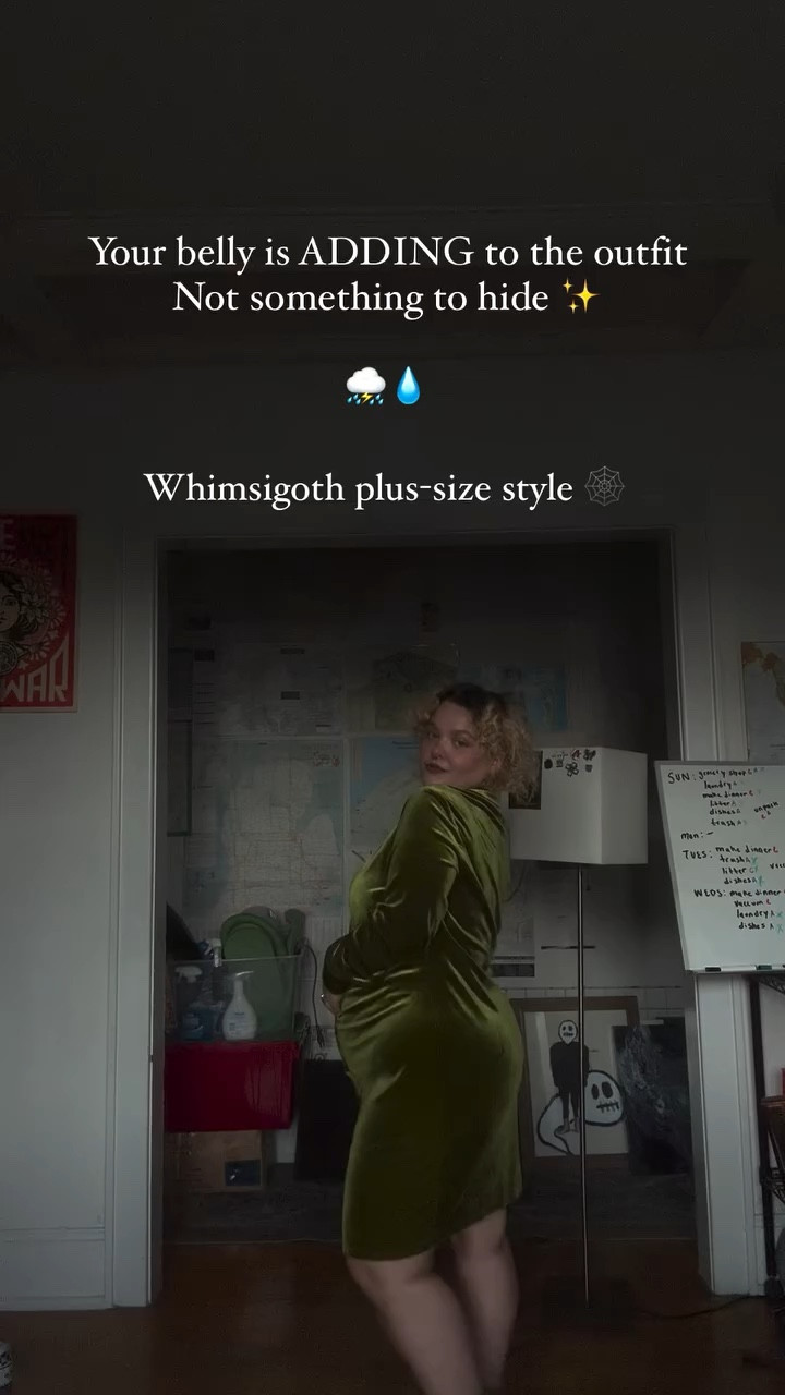 Here’s the moody rainy day fall outfit you didn’t know you needed 🌧️

What are you excited to wear this fall? Whatever it is, I hope you embrace your curves and your belly and your thighs and any little insecurity you might have because it’s all a part of YOU and that’s so beautiful ☔️

….

Thrifting, curvy, plus-size style, midsize girly, Pinterest inspired, fall outfit inspo, moody fashion 

#fallvibes #plussizebeauty #selflove #belliesarebeautiful #fallfashion #moodyfashion
