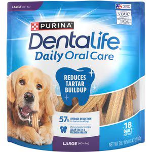 DENTALIFE Daily Oral Care Large Dental Dog Treats, 18 count - Chewy.com | Chewy.com