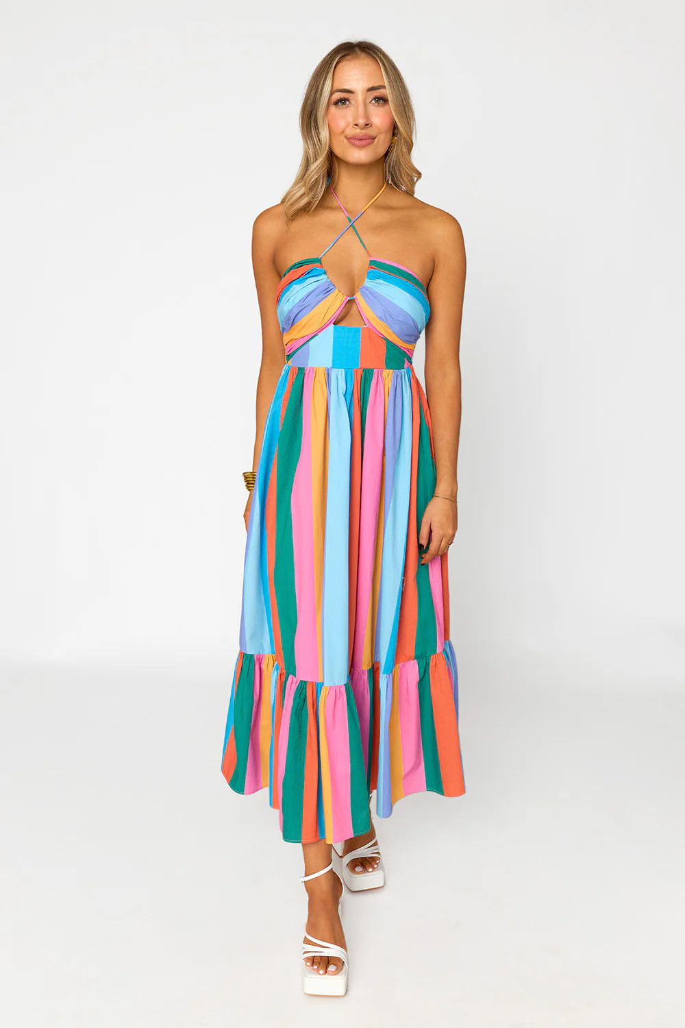 Gerty Halter Midi Dress - Jelly Beans | BuddyLove