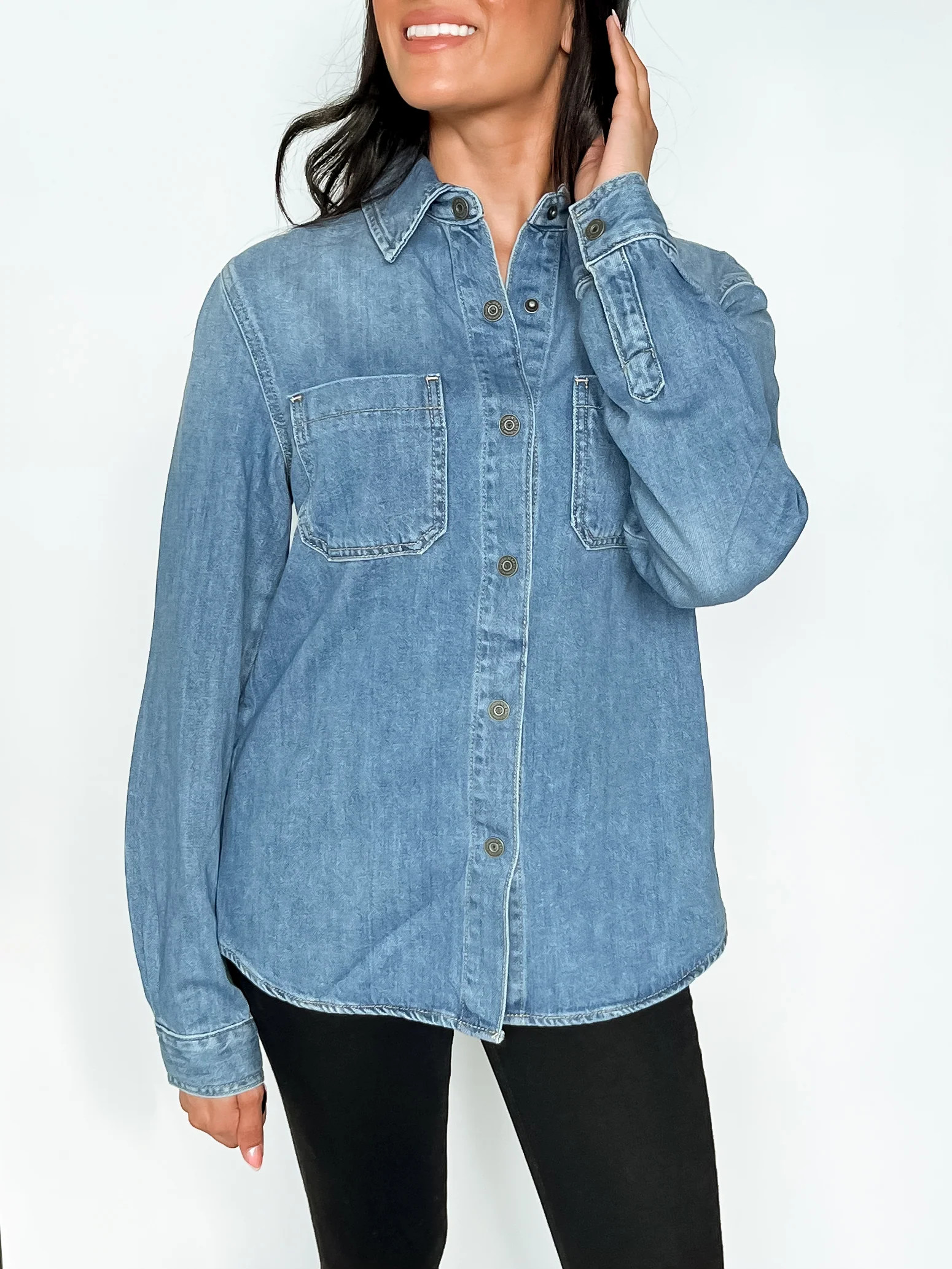 CLASSIC DENIM SHIRT | Harper's Den