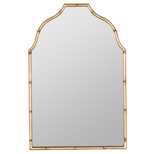Claire Bamboo Wall Mirror, Gold | One Kings Lane